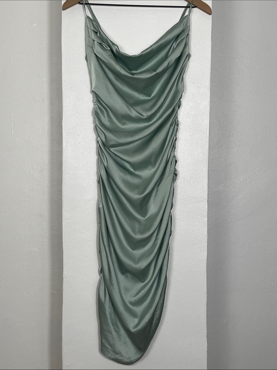 Beivy Dresses & Skirts - Beivy Cowl Neck Ruched Slip Dress